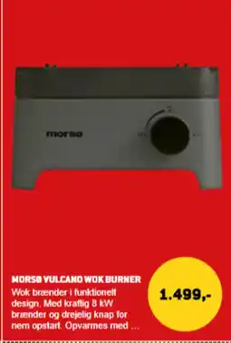 XL-BYG Morso Vulcano wok burner tilbud