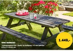 XL-BYG Bord-/benkesæet tilbud
