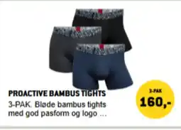 XL-BYG Proactive bambus tights 3-pak tilbud