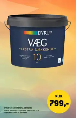 XL-BYG Dyrup Væg 10 mat ekstra dækkende tilbud