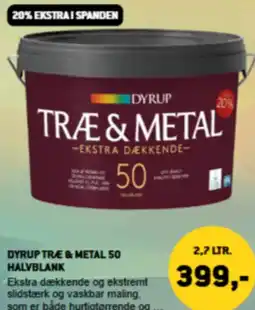 XL-BYG Dyrup Træe & metal 50 halvblank tilbud