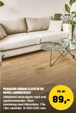 XL-BYG Parador Urban click'in eg muse laminatgulv tilbud