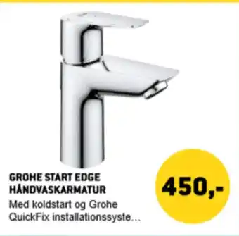 XL-BYG Grohe start edge håndvaskarmatur tilbud