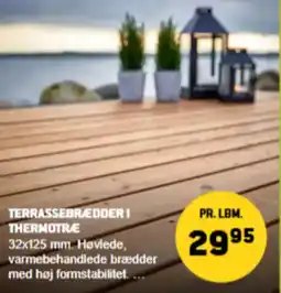 XL-BYG Terrassebrædder i thermotræ tilbud