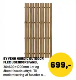 XL-BYG By Veno nordic outdoor flex udendørspanel tilbud