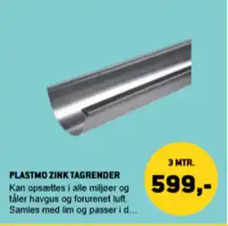 XL-BYG Plastmo zink tagrender tilbud