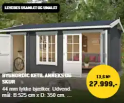 XL-BYG Bygnordic ketil anneks og skur tilbud