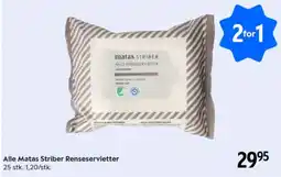 Matas Alle Matas Striber Renseservietter tilbud