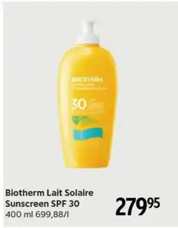Matas Biotherm Lait Solaire Sunscreen SPF 30 tilbud
