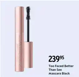 Matas Too Faced Better Than Sex Mascara Black tilbud