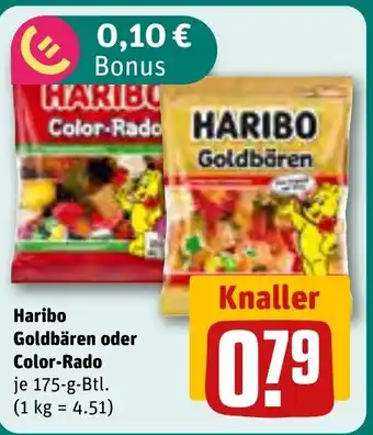 REWE DE Haribo Goldbären oder Color-Rado tilbud