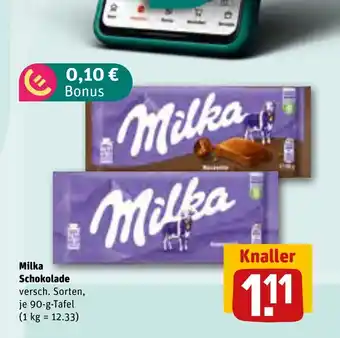 REWE DE Milka Schokolade tilbud