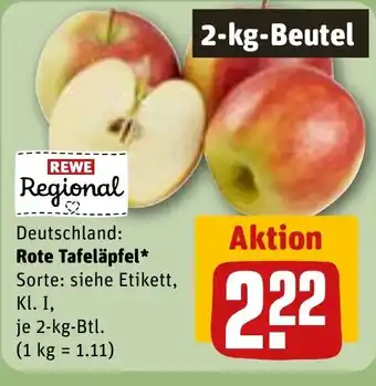 REWE DE Rote Tafeläpfel tilbud