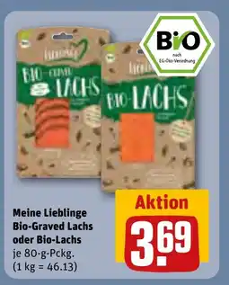REWE DE Meine lieblinge bio-graved lachs oder bio-lachs tilbud