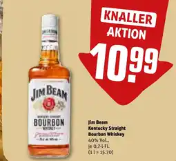 REWE DE Jim Beam Kentucky Straight Bourbon Whiskey tilbud