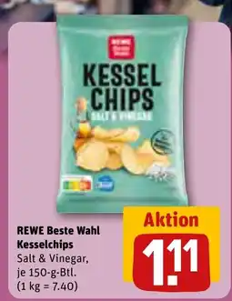 REWE DE REWE Beste Wahl Kesselchips tilbud