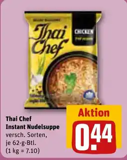 REWE DE Thai Chef Instant Nudelsuppe tilbud