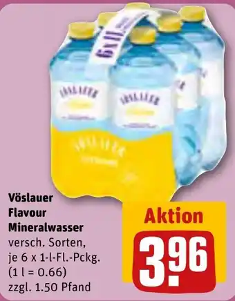 REWE DE Vöslauer Flavour Mineralwasser tilbud