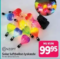 Din Isenkræmmer Solar luftballon lyskæde tilbud