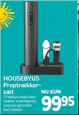 Din Isenkræmmer HOUSEBYUS Proptrækkersæt tilbud