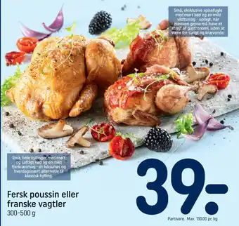 REMA 1000 Fersk poussin eller franske vagtler tilbud