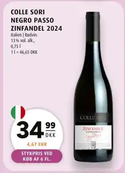 Scandinavian Park COLLE SORI NEGRO PASSO ZINFANDEL 2024 tilbud