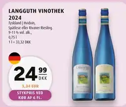 Scandinavian Park LANGGUTH VINOTHEK 2024 tilbud