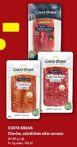 Lidl COSTA BRAVA pålæg tilbud