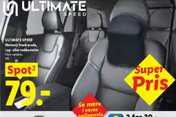 Lidl Memory foam-pude (ryg- eller nakkestøtte) tilbud
