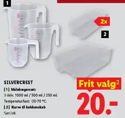 Lidl Målebæger sæt / Kurve til køkkenskab tilbud