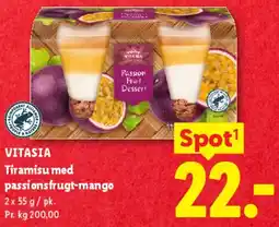 Lidl Tiramisu med passionsfrugt-mango tilbud
