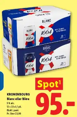 Lidl Kronenbourg 1664 (Blanc eller Bière) tilbud