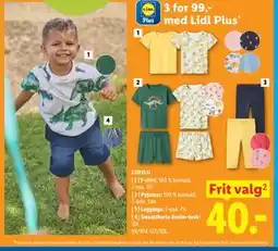 Lidl T-shirt, Pyjamas, Leggings, Sweatshorts denim-look, App-pris tilbud