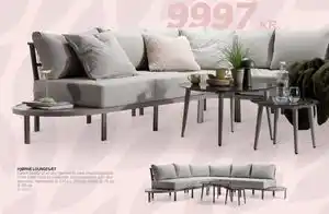 HJØRNE LOUNGESÆT