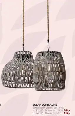 Daells Bolighus SOLAR LOFTLAMPE tilbud