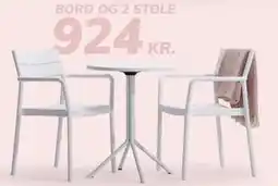 Daells Bolighus BORD OG 2 STOLE tilbud