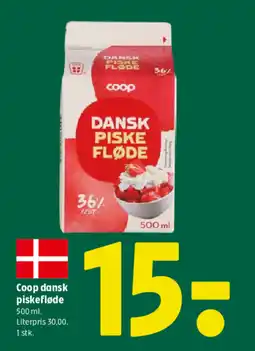 Coop 365 Coop dansk piskefløde tilbud
