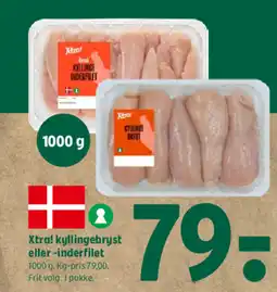 Coop 365 Xtra! kyllingebryst eller -inderfilet tilbud