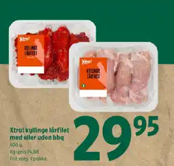 Coop 365 Xtra! kyllinge lårfilet med eller uden bbq tilbud