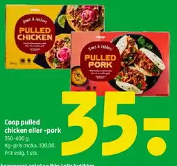 Coop 365 Coop pulled chicken eller -pork tilbud