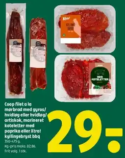 Coop 365 Coop marinerede kød/kylling tilbud