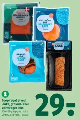 Coop 365 Coop røget/gravad laks eller ørred tilbud