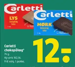 Coop 365 Carletti chokoladpålæg tilbud