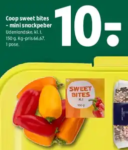 Coop 365 Coop Sweet Bites - mini snackpeber tilbud