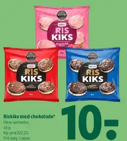 Coop 365 Ris Kiks (med chokolade) tilbud
