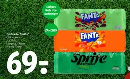 Coop 365 Fanta eller Sprite - 24-pak tilbud