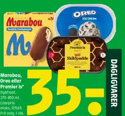 Coop 365 Marabou, Oreo eller Premier is tilbud