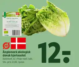 Coop 365 Änglamark økologisk dansk hjertesalat tilbud