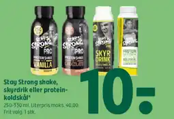 Coop 365 Stay Strong shake, skyrdrik eller protein- koldskål tilbud