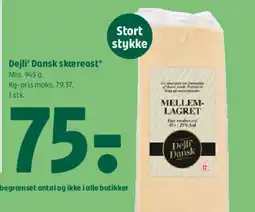 Coop 365 Dejli' Dansk skæreost tilbud